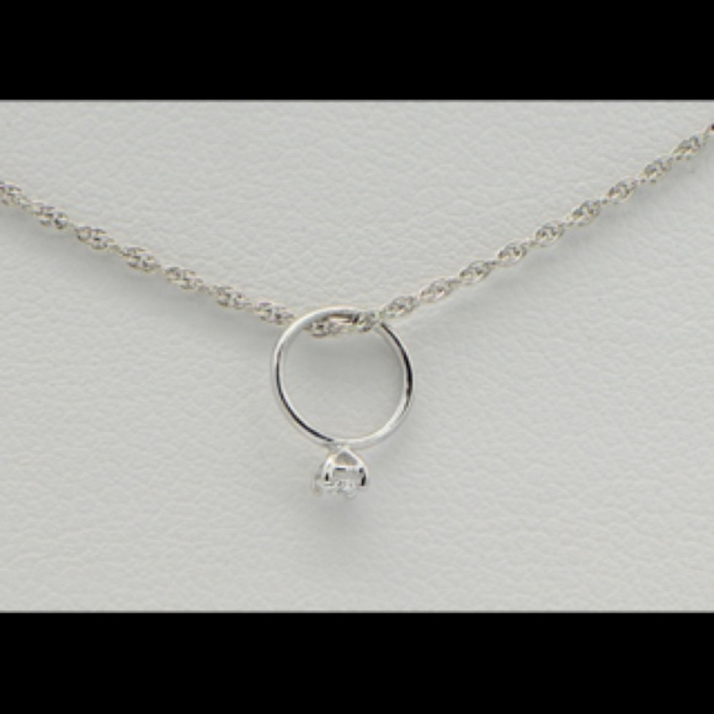 Love ring pendant necklace
